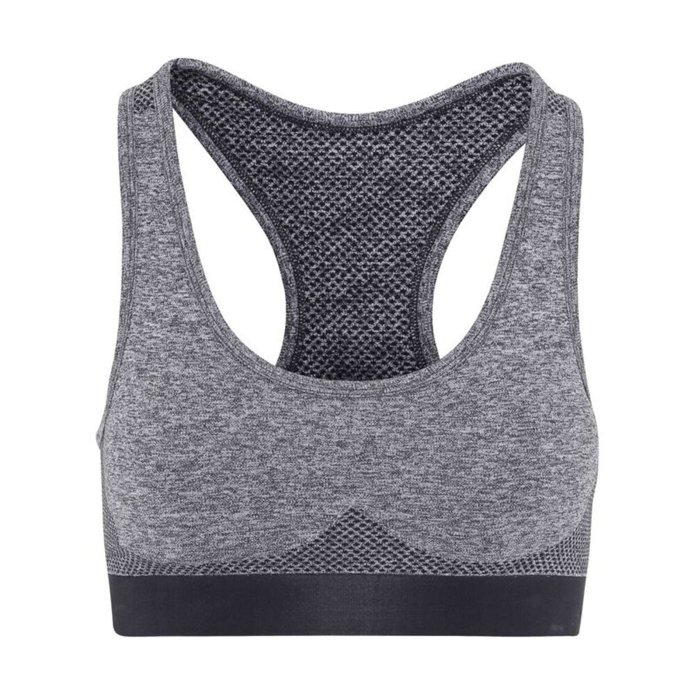 TriDri Womens/Ladies Seamless 3D Fit Multi Sport Sculpt Bra / Charcoal